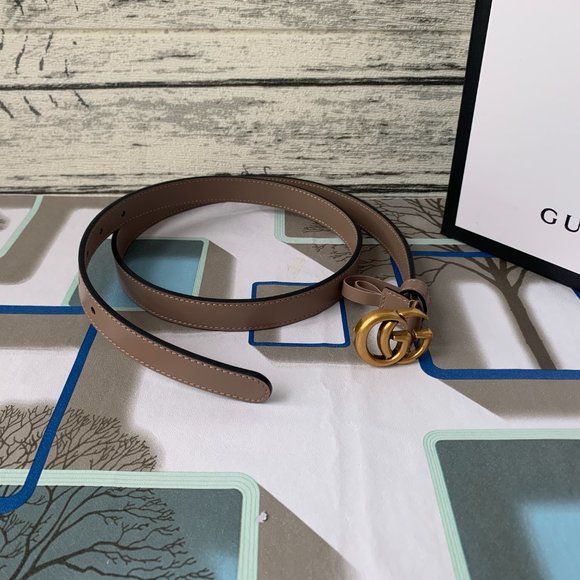 Leather belts with GG buckle main image 6